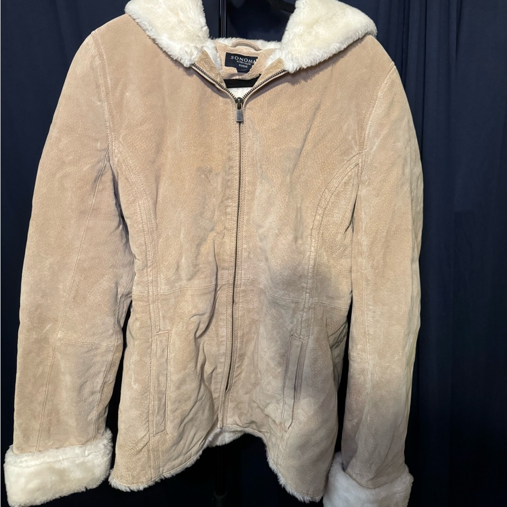 Y2K dream coat genuine suede